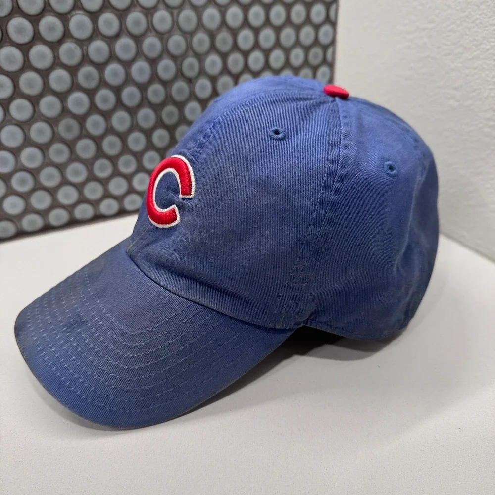 Vintage Chicago Cubs‎ Hat Cap Snap Back Mens MLB Blue 90s Fitted OSFA Baseball